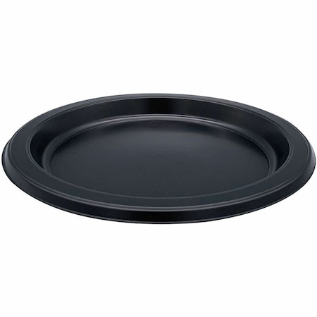 7in Disposable Plastic Plates - Black, 125PK